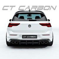 VW GOLF MK8/MK8.5 R/CS 2020+ CARBON FIBRE DIFFUSER - CT DESIGN
