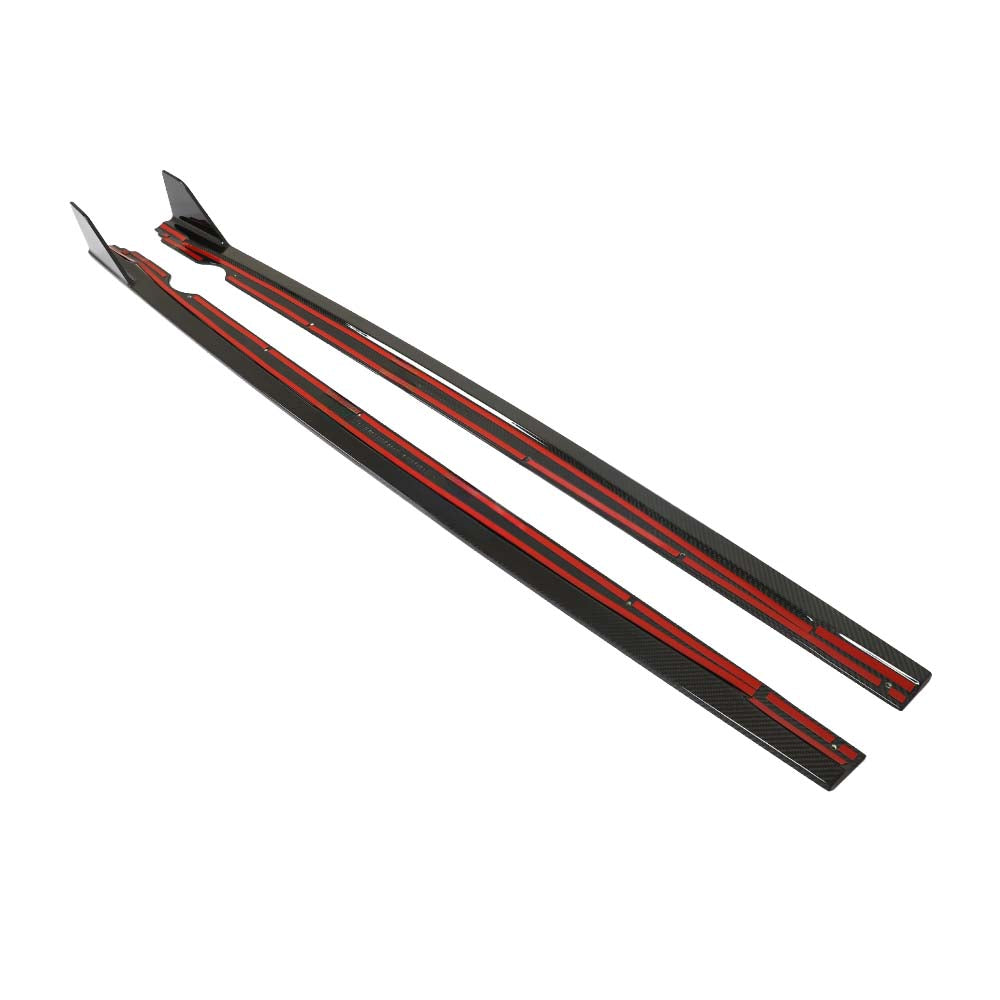 VW GOLF MK8/MK8.5 R/CS CARBON FIBRE SIDE SKIRTS - CT DESIGN