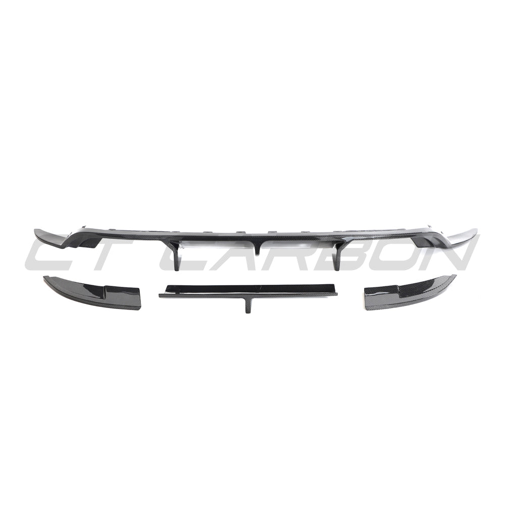 VW GOLF R MK7 2014-2017 CARBON FIBRE DIFFUSER