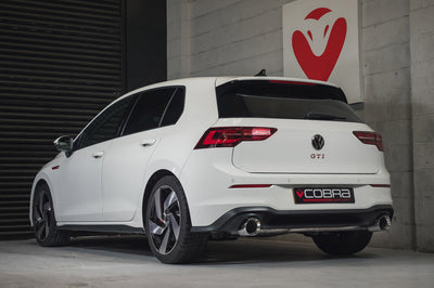 Cobra Exhausts - VW Golf GTI (Mk8) 2.0 TSI (20>) Box Delete Race GPF Back Performance Exhaust