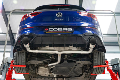 Cobra Exhausts - VW Golf R-Line (Mk8) 1.5 TSI (20>) 'GTI Style' Dual Exit Rear Box Section Performance Exhaust