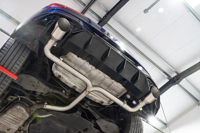 Cobra Exhausts - VW Golf R-Line (Mk8) 1.5 TSI (20>) 'GTI Style' Dual Exit Rear Box Section Performance Exhaust