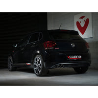 Cobra Exhausts - VW Polo GTI (AW) Mk6 2.0 TSI (17-18 Pre-GPF Models) Venom Rear Box Delete Race Cat Back Performance Exhaust