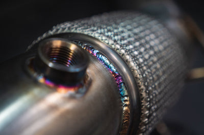 Cobra Exhausts - VW Polo GTI (AW) Mk6 2.0 TSI (19>) Sports Cat / De-Cat Front Downpipe (incl PPF delete) Performance Exhaust