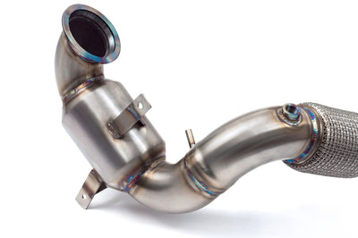 Cobra Exhausts - VW Polo GTI (AW) Mk6 2.0 TSI (19>) Sports Cat / De-Cat Front Downpipe (incl PPF delete) Performance Exhaust