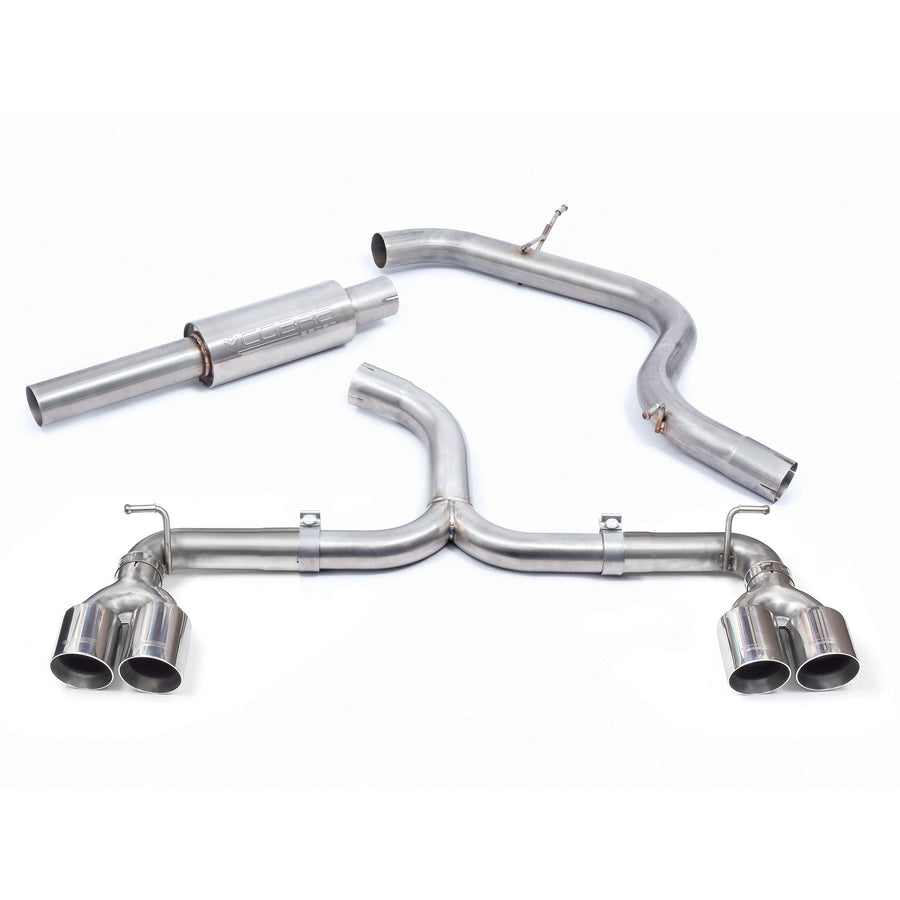 Cobra Exhausts - VW Golf GTI (Mk7) 2.0 TSI (5G) (12-17) Quad Exit Venom Box Delete Race Cat Back Golf R Style Performance Exhaust