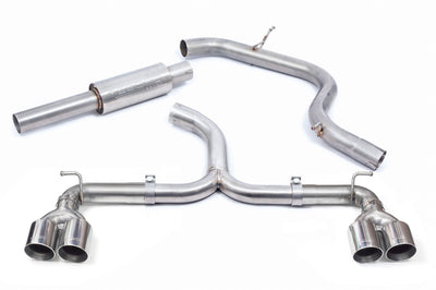Cobra Exhausts - VW Golf GTI (Mk7) 2.0 TSI (5G) (12-17) Quad Exit Venom Box Delete Race Cat Back Golf R Style Performance Exhaust
