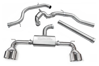 Cobra Exhausts - VW Golf GTI (Mk7) 2.0 TSI (5G) (12-17) Quad Exit Turbo Back Golf R Style Performance Exhaust