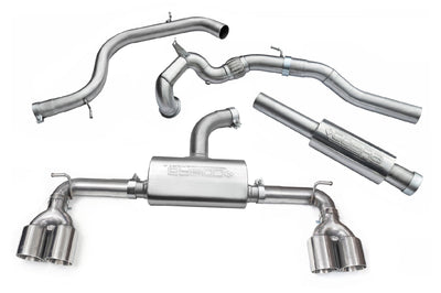 Cobra Exhausts - VW Golf GTI (Mk7) 2.0 TSI (5G) (12-17) Quad Exit Turbo Back Golf R Style Performance Exhaust