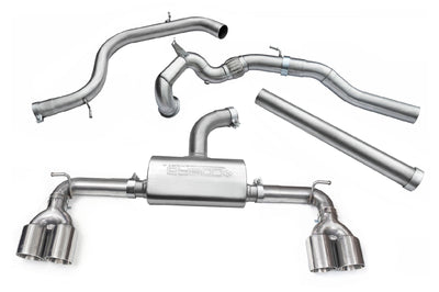Cobra Exhausts - VW Golf GTI (Mk7) 2.0 TSI (5G) (12-17) Quad Exit Turbo Back Golf R Style Performance Exhaust