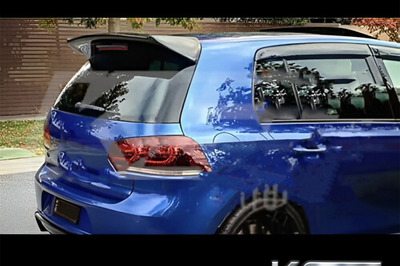 VW Golf MK6 GTD GTI R20 Osir Style Gloss Black Boot Spoiler 2008-2013