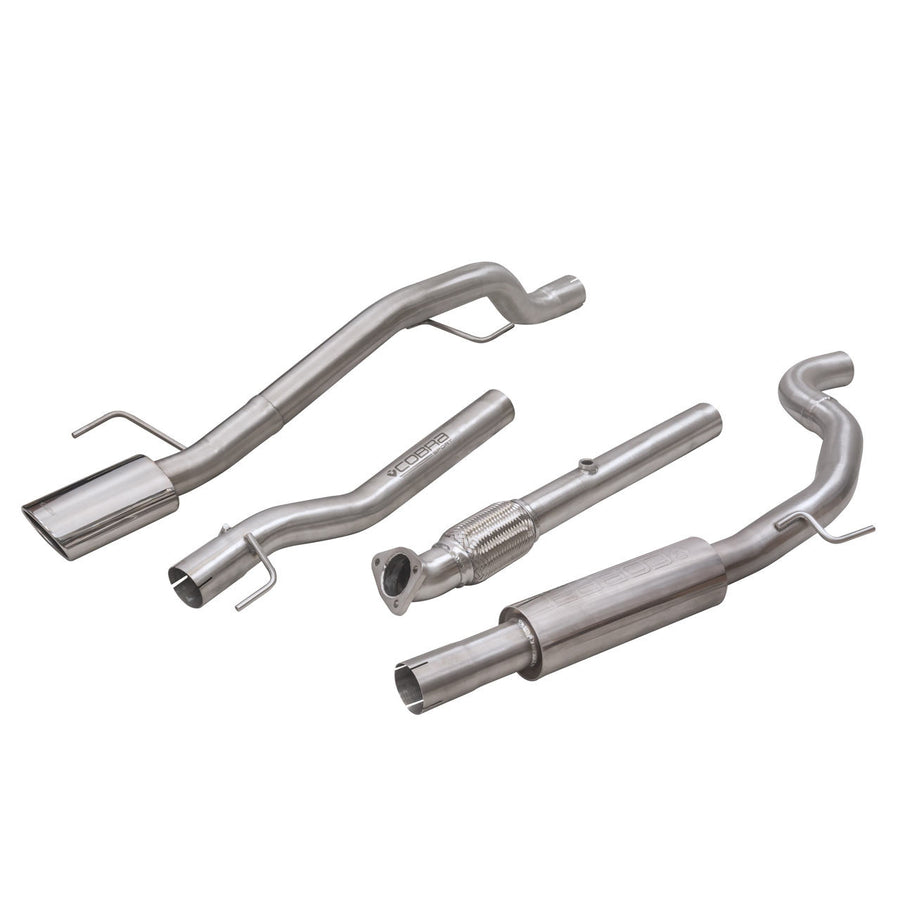 Cobra Exhausts - Vauxhall Corsa E 1.4 Turbo (15-19) Venom Box Delete Race Cat Back Performance Exhaust