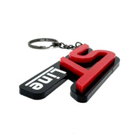 4D ST-Line Logo Keychain for Ford – Gloss Black with Custom Colour Options | CEUK
