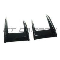 BMW F40 1 SERIES 2019-2024 GLOSS BLACK FRONT CANARDS