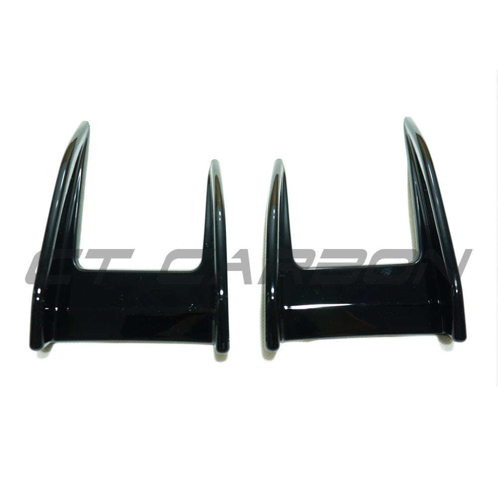 BMW F40 1 SERIES 2019-2024 GLOSS BLACK FRONT CANARDS