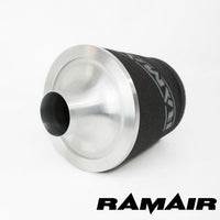 JS-070-SL - 70mm OD Neck - Silver Large Aluminium Base Cone Filter - Universal