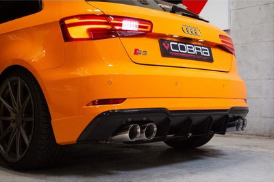 Cobra Exhausts - Audi S3 (8V) 3 Door (Valved) (13-18) Turbo Back Performance Exhaust