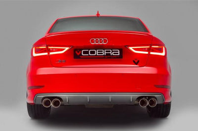 Cobra Exhausts - Audi S3 (8V) Saloon (Valved) (13-18) Turbo Back Performance Exhaust