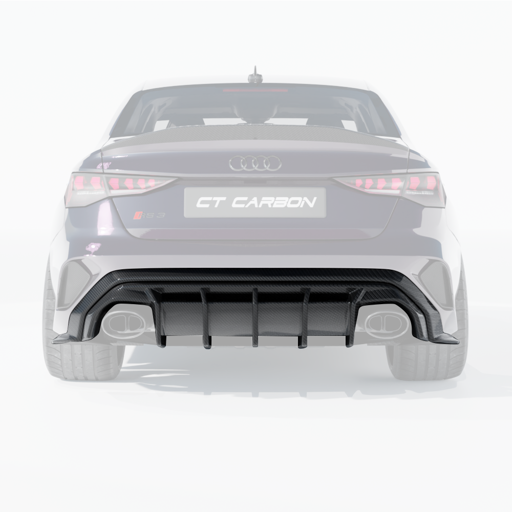 AUDI RS3 8Y 2025+ SALOON CARBON FIBRE DIFFUSER - V1 - CT DESIGN