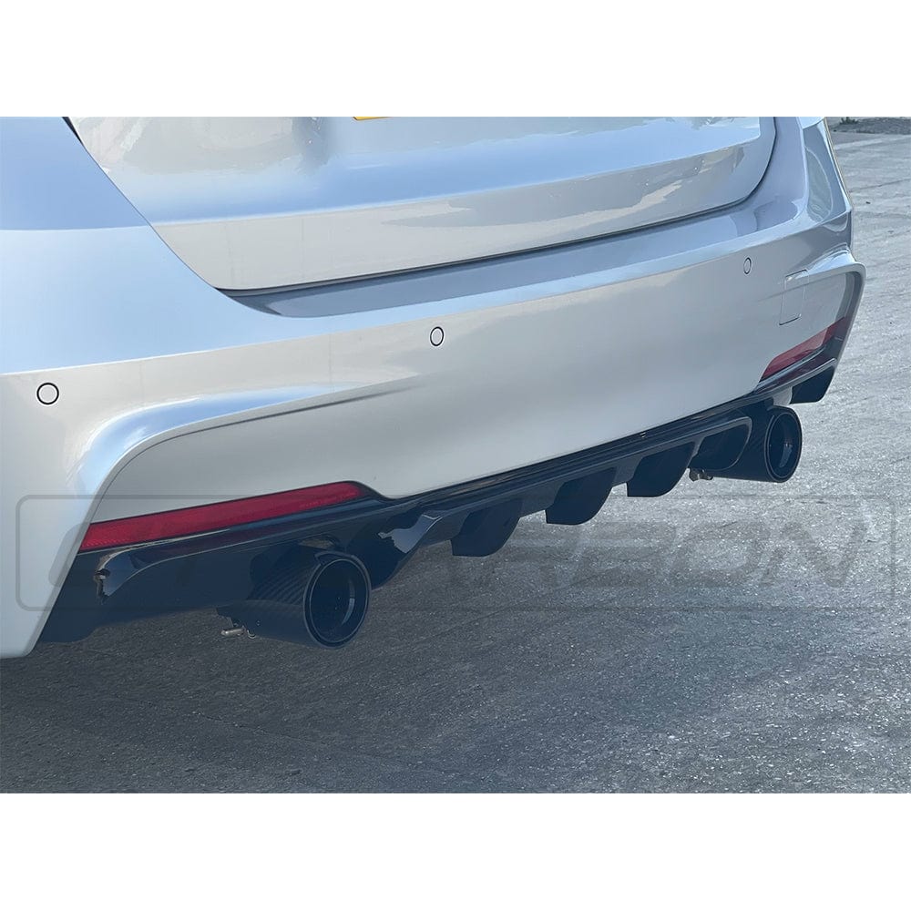 BMW 3 SERIES F30/F31 GLOSS BLACK DUAL EXHAUST DIFFUSER - V2