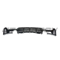 BMW 4 SERIES F32/F33/F36 GLOSS BLACK DUAL EXIT EXHAUST DIFFUSER - V2