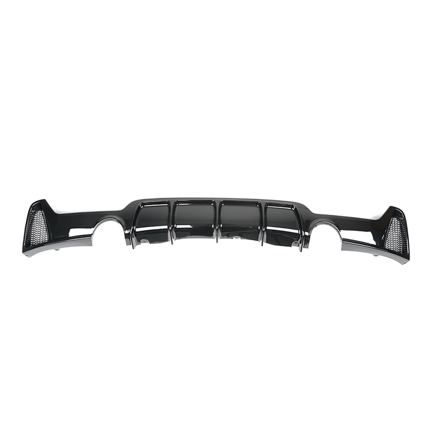 BMW 4 SERIES F32/F33/F36 GLOSS BLACK DUAL EXIT EXHAUST DIFFUSER - V2