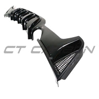 BMW 4 SERIES F32/F33/F36 GLOSS BLACK DUAL EXIT EXHAUST DIFFUSER - V2