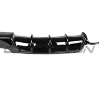BMW 4 Series F32/F33/F36 GLOSS BLACK TWIN LEFT EXIT EXHAUST DIFFUSER - V2