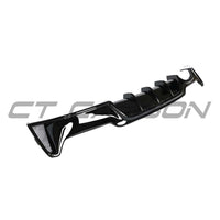 BMW 4 Series F32/F33/F36 GLOSS BLACK TWIN LEFT EXIT EXHAUST DIFFUSER - V2