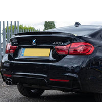 BMW 4 Series F32/F33/F36 GLOSS BLACK TWIN LEFT EXIT EXHAUST DIFFUSER - V2