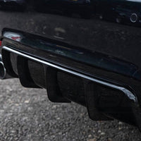 BMW 4 Series F32/F33/F36 GLOSS BLACK TWIN LEFT EXIT EXHAUST DIFFUSER - V2