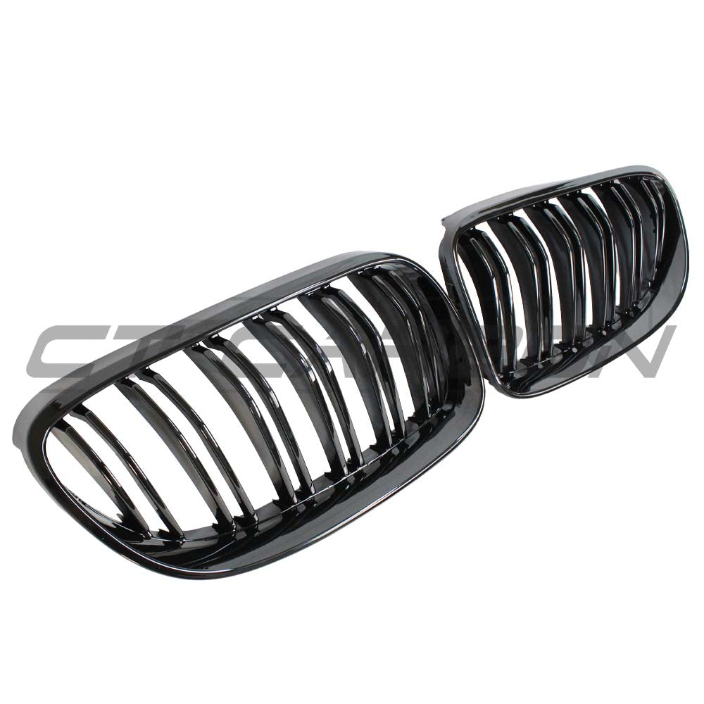 BMW E92 & E93 3 SERIES LCI DOUBLE SLAT BLACK GRILLES