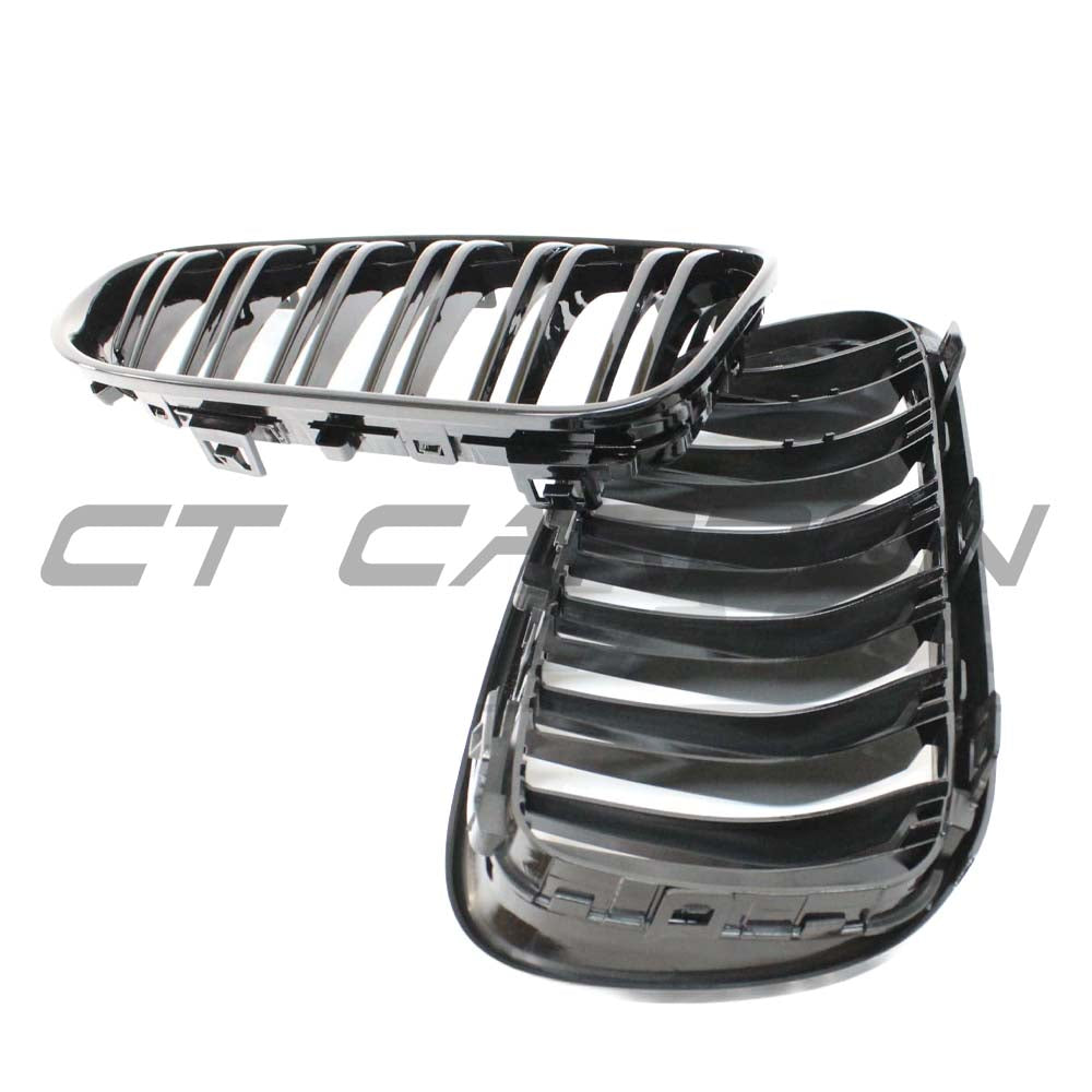BMW E92 & E93 3 SERIES LCI DOUBLE SLAT BLACK GRILLES
