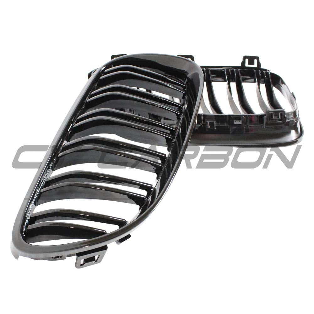 BMW E92 & E93 3 SERIES LCI DOUBLE SLAT BLACK GRILLES