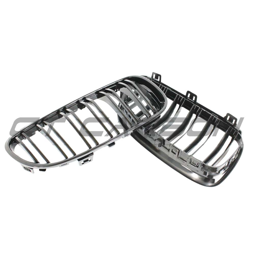 BMW E92 & E93 3 SERIES LCI DOUBLE SLAT BLACK GRILLES