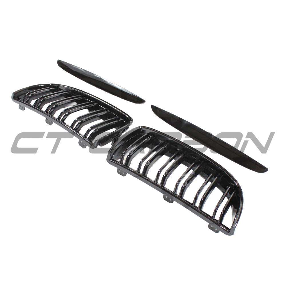 BMW E90 3 SERIES PRE-LCI DOUBLE SLAT BLACK GRILLES