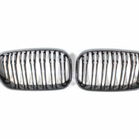 BMW F20 1 SERIES LCI DOUBLE SLAT GLOSS BLACK GRILLES