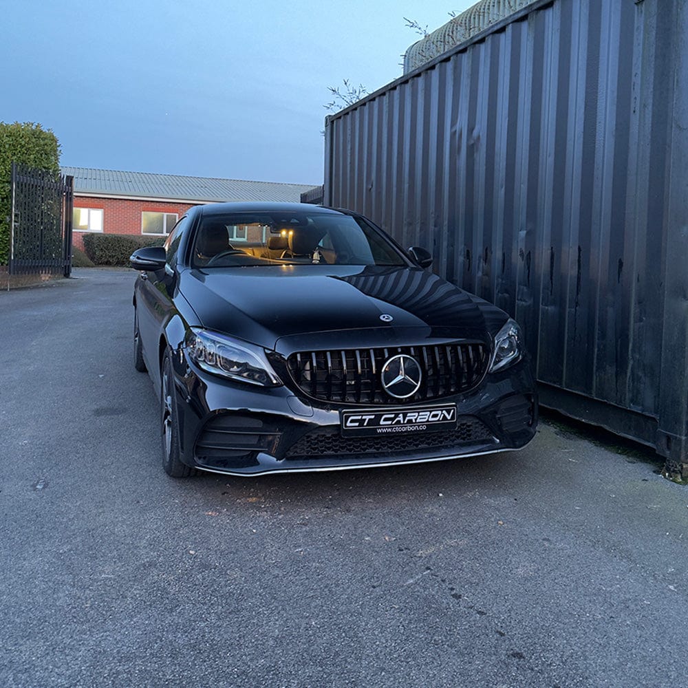 MERCEDES W205 C CLASS 2019+ AMG BLACK GRILLE (WITHOUT CAMERA)