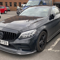 MERCEDES W205 C CLASS 2019+ BLACK GRILLE (WITH CAMERA)