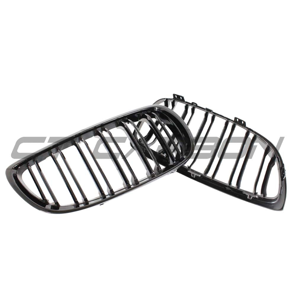 BMW E90 3 SERIES LCI DOUBLE SLAT BLACK GRILLES