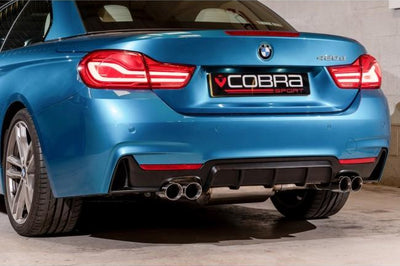 Cobra Exhausts - BMW 420D (F32/F33/F36) (13-20) Quad Exit M4 Style Performance Exhaust Conversion