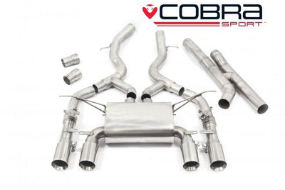 Cobra Exhausts - BMW M4 (F82) Coupe 3" Valved Secondary Cat Back Performance Exhaust