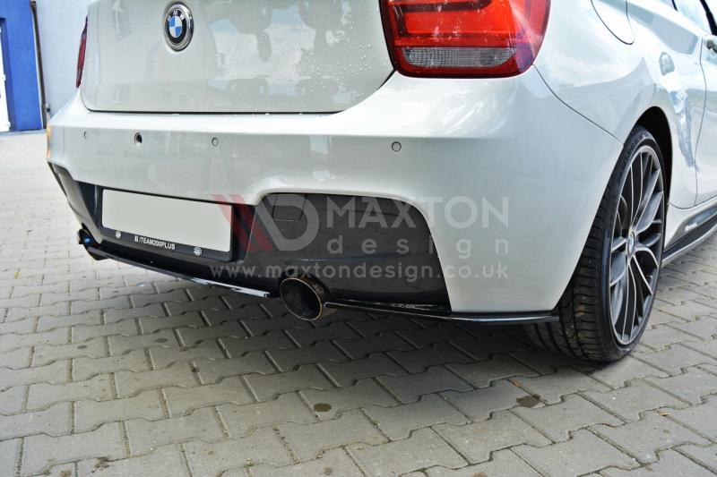 Maxton Design - CENTRAL REAR SPLITTER BMW 1 F20/F21 M-POWER (WITHOUT VERTICAL BARS)