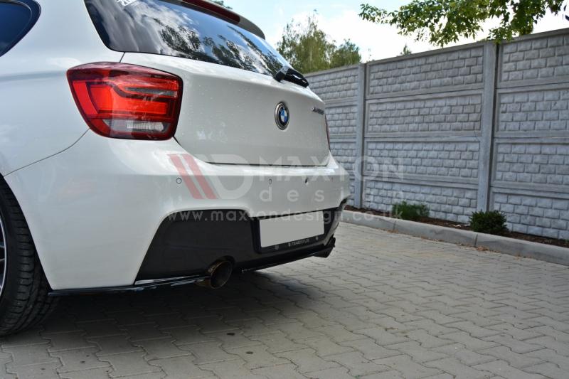 Maxton Design - CENTRAL REAR SPLITTER BMW 1 F20/F21 M-POWER (WITHOUT VERTICAL BARS)