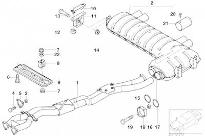 Cobra Exhausts - BMW M3 (E46) Performance Exhaust Centre Section