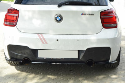 ** CLEARANCE ** Maxton Design - Central Rear Splitter (Vertical Bars) BMW 1 F20 / F21 (NO RETURN)