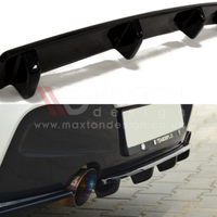 ** CLEARANCE ** Maxton Design - Central Rear Splitter (Vertical Bars) BMW 1 F20 / F21 (NO RETURN)