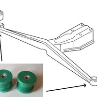 Subaru Impreza WRX Sti Turbo 2000 (1992-2000) Rear Subframe Diff Cradle Outrigger Bushes
