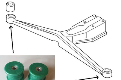 Subaru Impreza WRX Sti Turbo 2000 (1992-2000) Rear Subframe Diff Cradle Outrigger Bushes