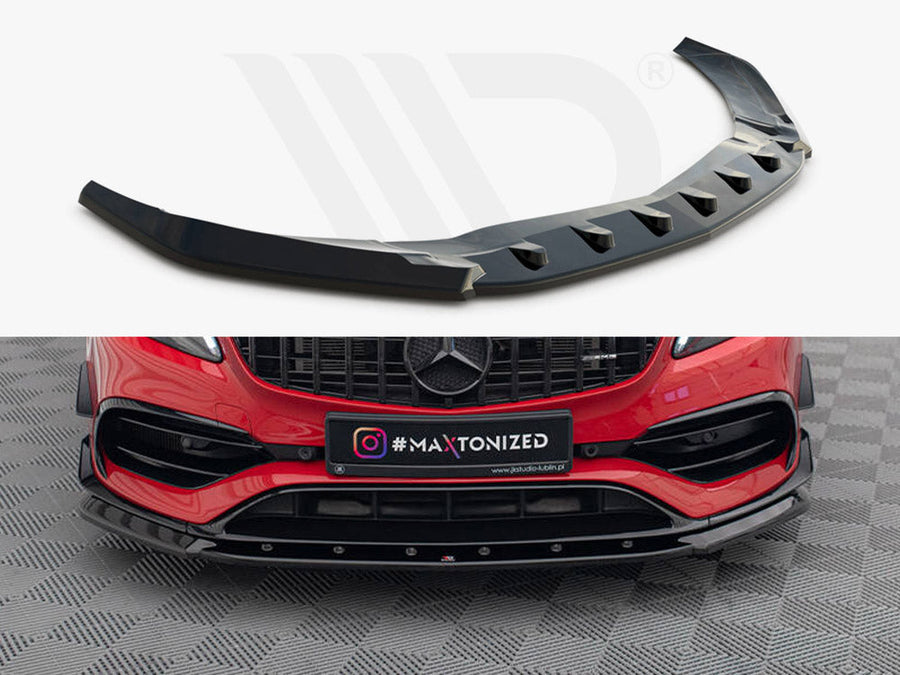 Maxton Design - FRONT SPLITTER V.1 MERCEDES A45 AERO W176 FACELIFT (2015-2018)